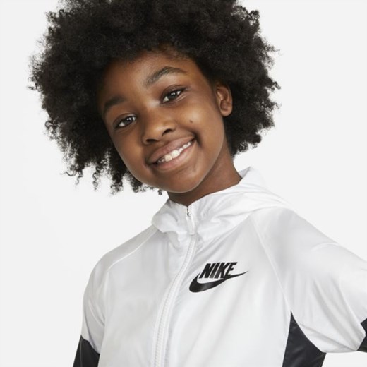 Kurtka dla dużych dzieci (dziewcząt) Nike Sportswear Windrunner - Biel Nike M Nike poland