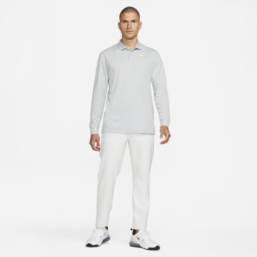 Męska koszulka polo do golfa z długim rękawem Nike Dri-FIT Victory - Szary Nike S Nike poland