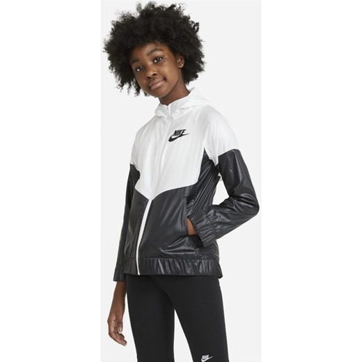 Kurtka dla dużych dzieci (dziewcząt) Nike Sportswear Windrunner - Biel Nike XS Nike poland