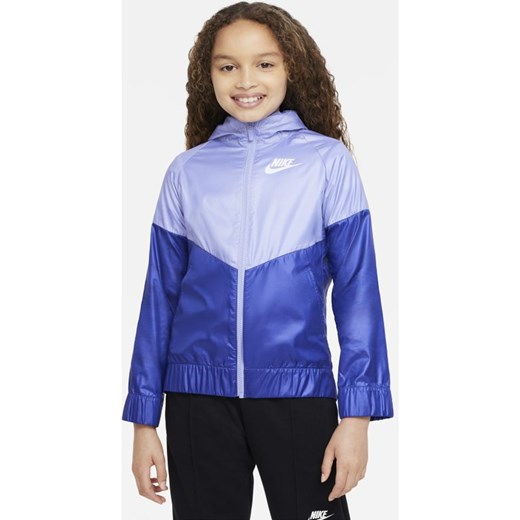 Kurtka dla dużych dzieci (dziewcząt) Nike Sportswear Windrunner - Fiolet Nike M Nike poland