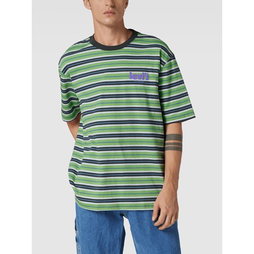 T-shirt o kroju oversized ze wzorem w paski model ‘STAY LOOSE’ L Peek&Cloppenburg 