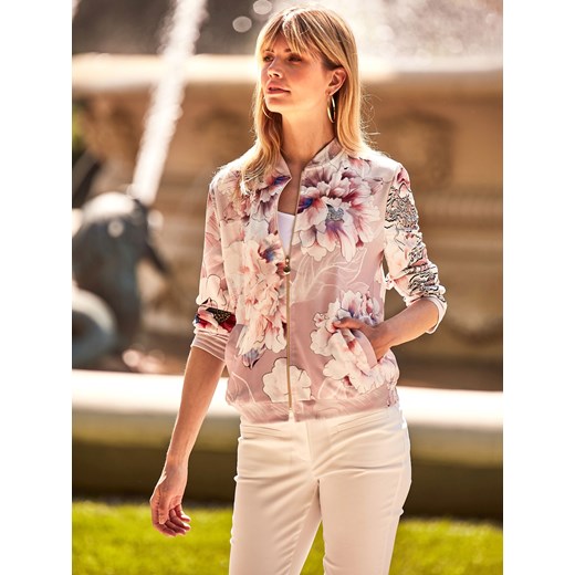 Dzianinowa bluza z motywem kwiatów i smoka L'AF Dragon ze sklepu Eye For Fashion w kategorii Bluzy damskie - zdjęcie 141761011