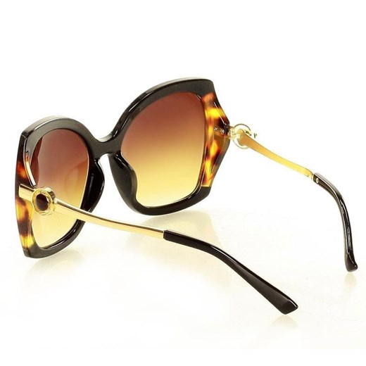 Eleganckie okulary przeciwsłoneczne MAZZINI BUTTERFLY  brąz Looks Style Eyewaer uniwersalny Verostilo