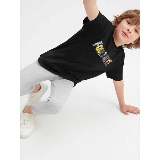 Reserved - Bawełniany t-shirt Fortnite - Czarny Reserved 128 Reserved
