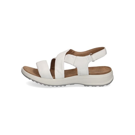 Skórzane sandały "Sia" w kolorze białym Caprice 37 wyprzedaż Limango Polska