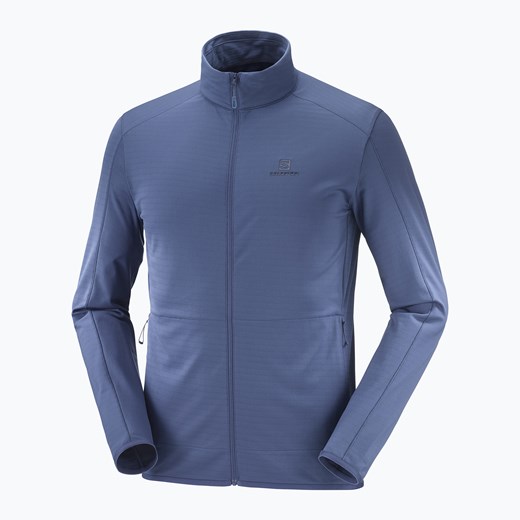 Bluza polarowa męska Salomon Outrack Full Zip Mid niebieska LC1711400 | WYSYŁKA Salomon S wyprzedaż sportano.pl