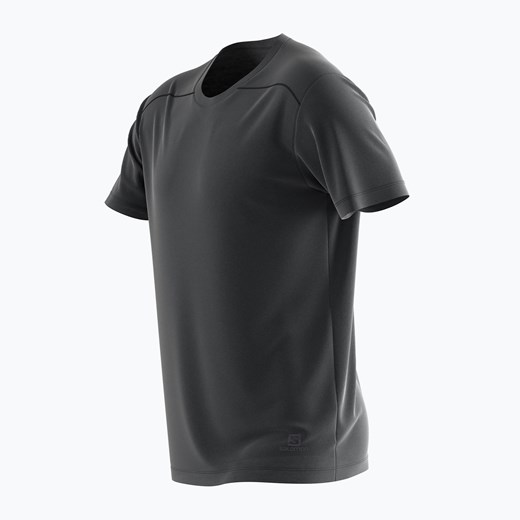 Koszulka trekkingowa męska Salomon Essential Colorbloc czarna LC1715700 | Salomon okazja sportano.pl
