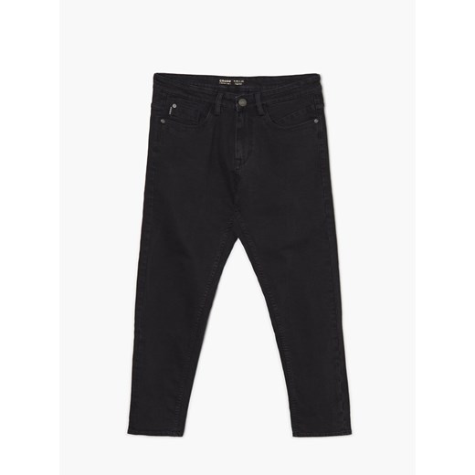 Cropp - Czarne jeansy - czarny ze sklepu Cropp w kategorii Jeansy męskie - zdjęcie 141821722