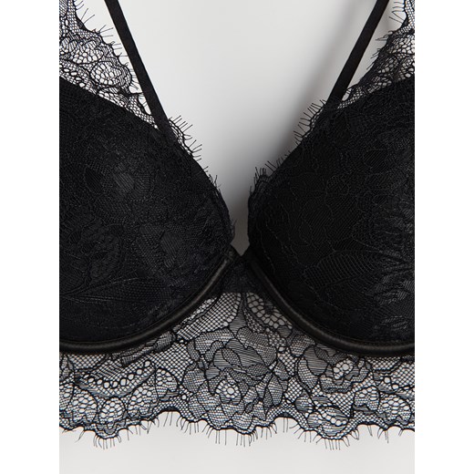 Reserved - Biustonosz super push-up - Czarny Reserved 75C Reserved