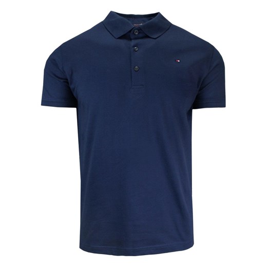 Koszulka POLO, Krótki Rękaw, Męska, Granatowa bez Nadruku, Jednokolorowa TSKOWNEWAN4664indigo ze sklepu JegoSzafa.pl w kategorii T-shirty męskie - zdjęcie 141864280