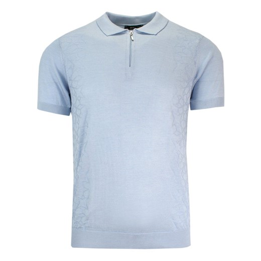 Koszulka POLO Niebieska Dzianinowa, Casualowa, Męska, Krótki Rękaw TSKOWMCL33556bebemavi ze sklepu JegoSzafa.pl w kategorii T-shirty męskie - zdjęcie 141864290