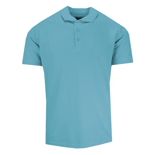 Koszulka POLO, Turkusowa, Jednokolorowa, Męska, Krótki Rękaw, Casualowa TSKOWVRSARLX0016turkus ze sklepu JegoSzafa.pl w kategorii T-shirty męskie - zdjęcie 141864302