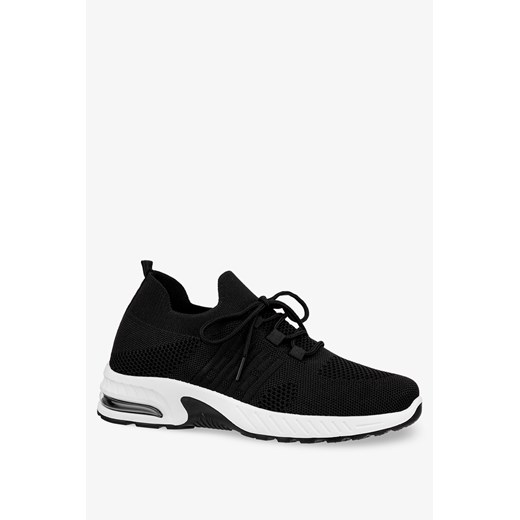Czarne sneakersy Casu buty sportowe sznurowane 40-3-22-B Casu 41 promocja Casu.pl