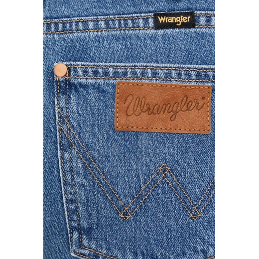 Wrangler jeansy Mom Straight Winter Hue damskie high waist Wrangler 28/30 ANSWEAR.com