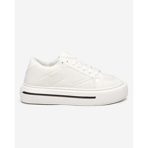 Białe damskie sportowe sneakersy Smaqo - Obuwie Royalfashion.pl 39 royalfashion.pl