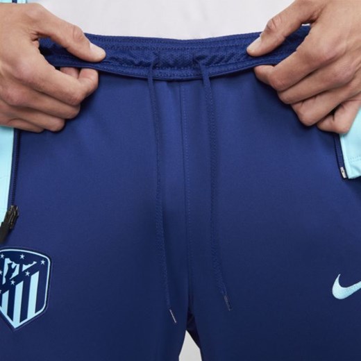 Męski dzianinowy dres piłkarski Atlético Madryt Strike Nike Dri-FIT - Niebieski Nike L Nike poland