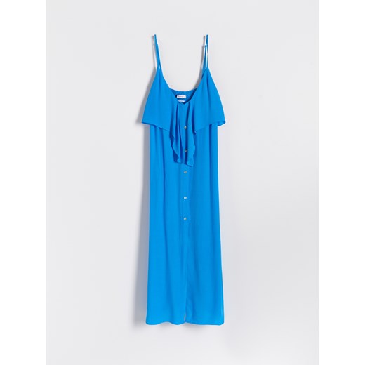 Reserved - Sukienka z wiskozy - Niebieski Reserved XS Reserved