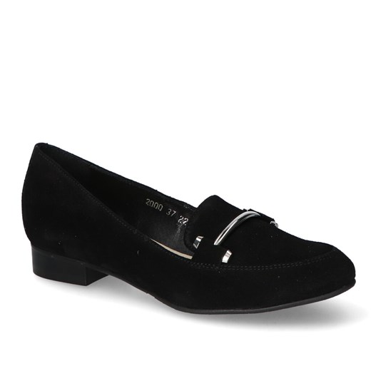 Mokasyny Eska 2000/938 Czarne zamsz ze sklepu Arturo-obuwie w kategorii Mokasyny damskie - zdjęcie 141908474