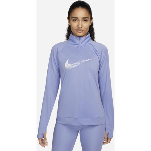 Damska bluza do biegania Nike Dri-FIT Swoosh Run - Fiolet Nike XS Nike poland
