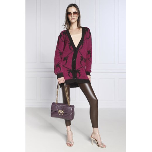 Pinko Skórzana torebka na ramię LOVE CLASSIC PUFF MAXI QUILT 8 Pinko Uniwersalny Gomez Fashion Store