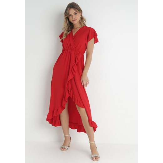 Czerwona Sukienka Mailcon ze sklepu Born2be Odzież w kategorii Sukienki - zdjęcie 141952632