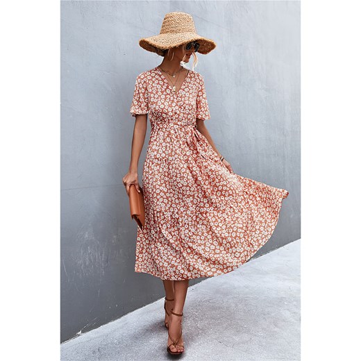 Sukienka w kolorze brzoskwiniowym Sweet Summer XL okazja Limango Polska
