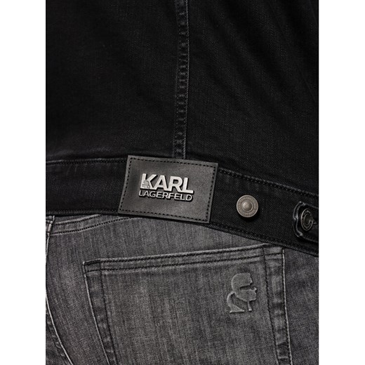 KARL LAGERFELD Kurtka jeansowa 505800 511835 Czarny Regular Fit Karl Lagerfeld XXL okazyjna cena MODIVO