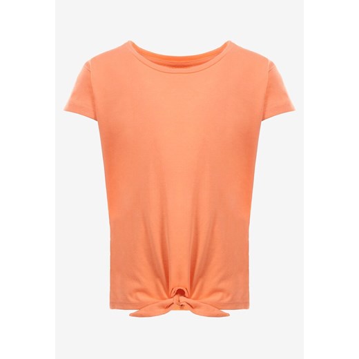 Pomarańczowa Koszulka Laodamia ze sklepu Born2be Odzież w kategorii Bluzki dziewczęce - zdjęcie 141968051