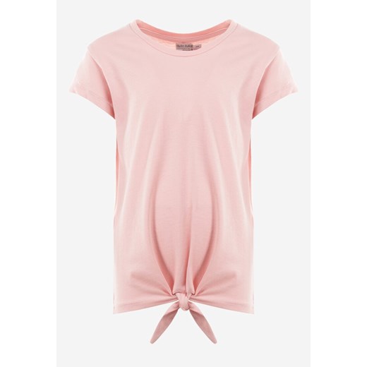 Różowa Koszulka Laodamia ze sklepu Born2be Odzież w kategorii Bluzki dziewczęce - zdjęcie 141968054