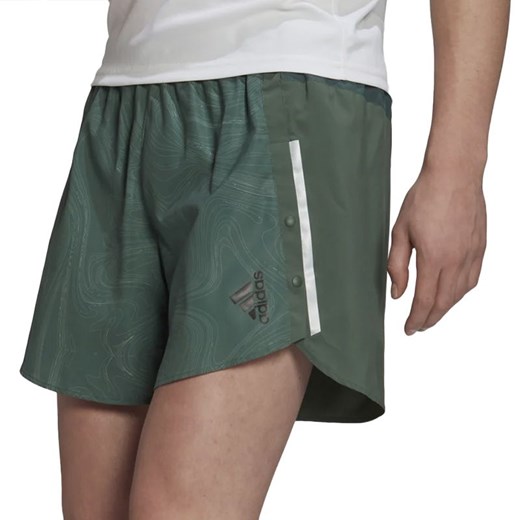 Spodenki adidas Designed For Running For The Oceans Shorts HF8753 - zielone ze sklepu streetstyle24.pl w kategorii Spodenki męskie - zdjęcie 141981231