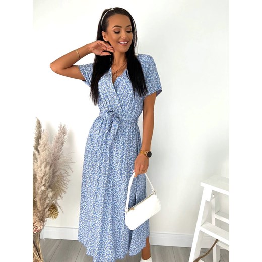 Błękitna Sukienka Maxi w Kwiaty (36) Modnakiecka.pl 44 ModnaKiecka.pl