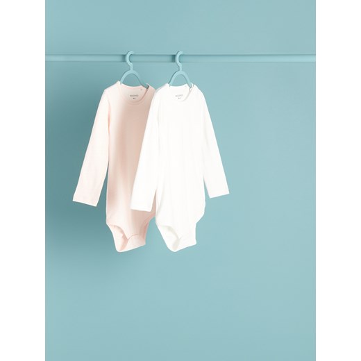 Reserved - Bawełniane body 2 pack - Biały Reserved 80 Reserved okazja