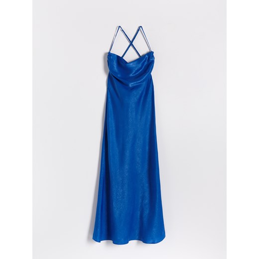 Reserved - Satynowa sukienka - Niebieski Reserved 34 Reserved