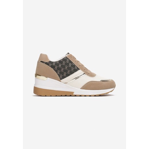 Beżowe Sneakersy Galises 40 born2be.pl
