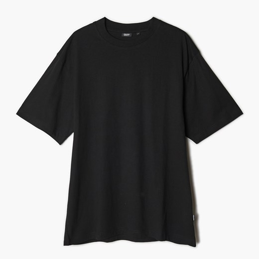 Cropp - Czarna koszulka comfort - czarny ze sklepu Cropp w kategorii T-shirty męskie - zdjęcie 142027851