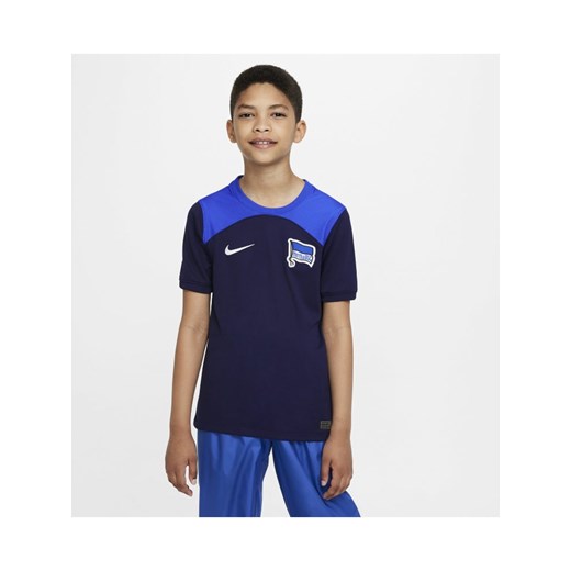 Koszulka piłkarska dla dużych dzieci Nike Dri-FIT Hertha BSC Stadium 2022/23 Nike L Nike poland