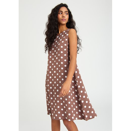 Sukienka bez ramiączek z nadrukiem w grochy Greenpoint 38 Happy Face