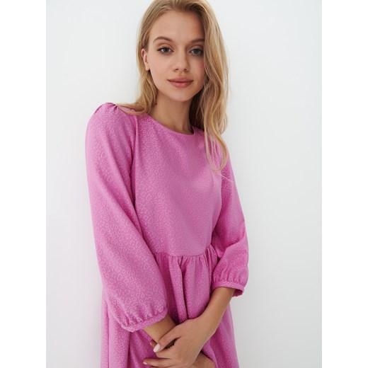 Mohito - Różowa sukienka mini w panterkę - Różowy Mohito 36 Mohito