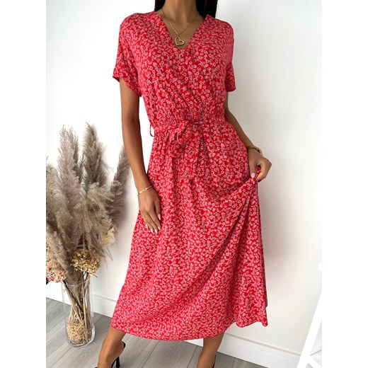 Czerwona Sukienka Maxi w Kwiaty (36) Modnakiecka.pl 42 ModnaKiecka.pl