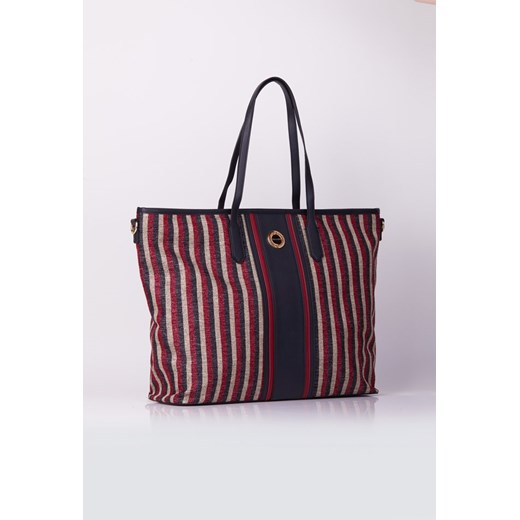 Shopper w kolorowe paski One size okazja MONNARI