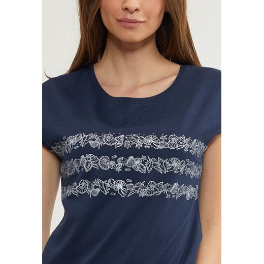 T-shirt z morskim motywem S MONNARI wyprzedaż
