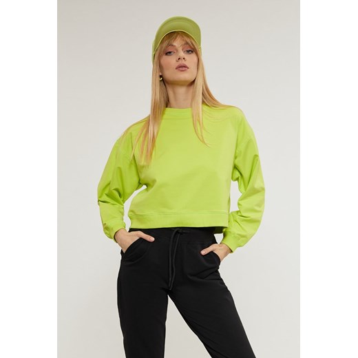 Gładka bluza crop top Femestage M okazyjna cena MONNARI