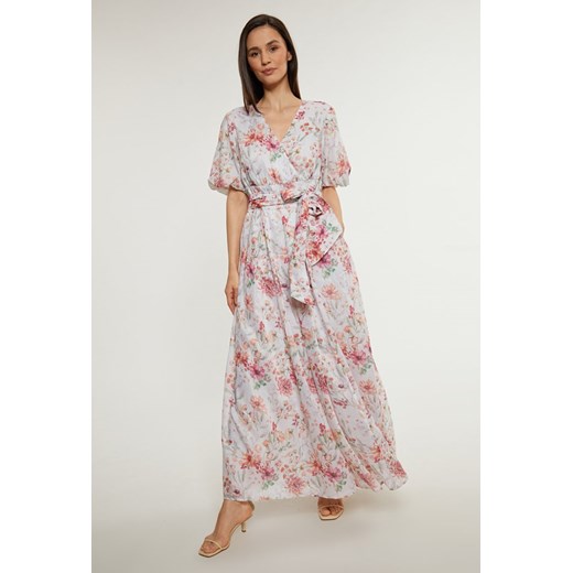 Kwiatowa sukienka damska maxi 42 okazja MONNARI