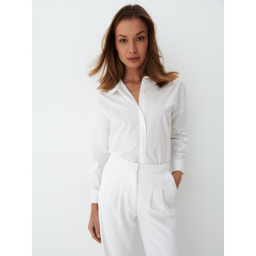 Mohito - Koszula oversize z wiązaniem - Biały Mohito 42 Mohito