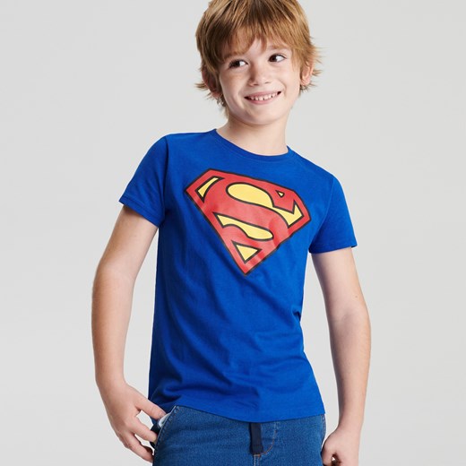 Sinsay - Koszulka Superman - Niebieski Sinsay 98 Sinsay