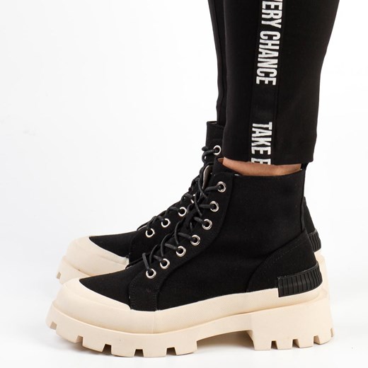 Czarne wiosenne botki damskie, trapery DiA 13307 Suzana.pl 39 wyprzedaż SUZANA2