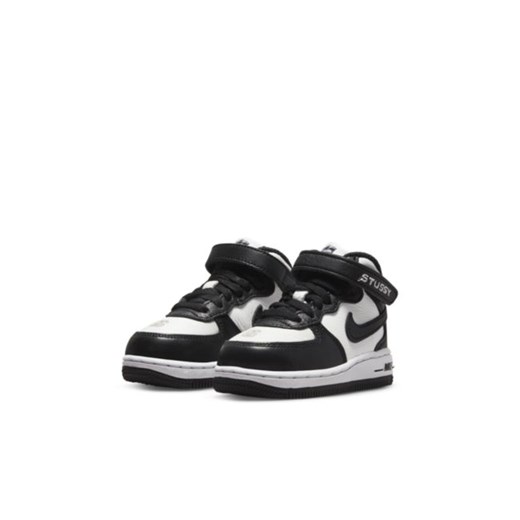 Buty dla niemowląt i maluchów Nike x Stüssy Force 1 Mid - Czerń Nike 18.5 Nike poland
