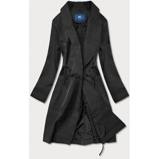 Cienki płaszcz damski czarny (AG5-011) ze sklepu goodlookin.pl w kategorii Płaszcze damskie - zdjęcie 142160061