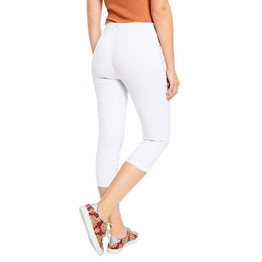 Spodnie capri w kolorze białym Heine 42 Limango Polska promocyjna cena