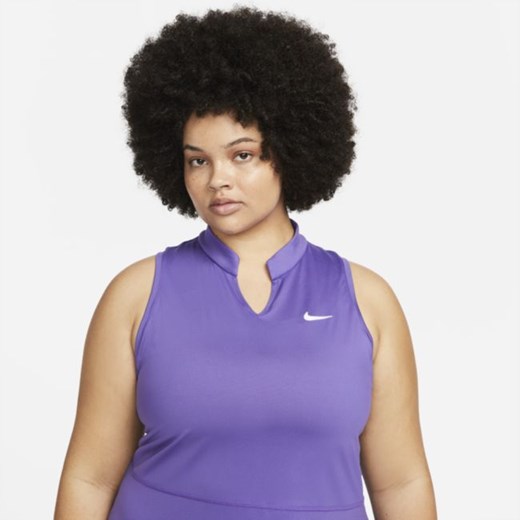 Damska sukienka do tenisowa NikeCourt Dri-FIT Victory (duże rozmiary) - Fiolet Nike 2X wyprzedaż Nike poland